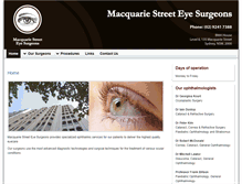 Tablet Screenshot of macqsteyesurgeons.com.au